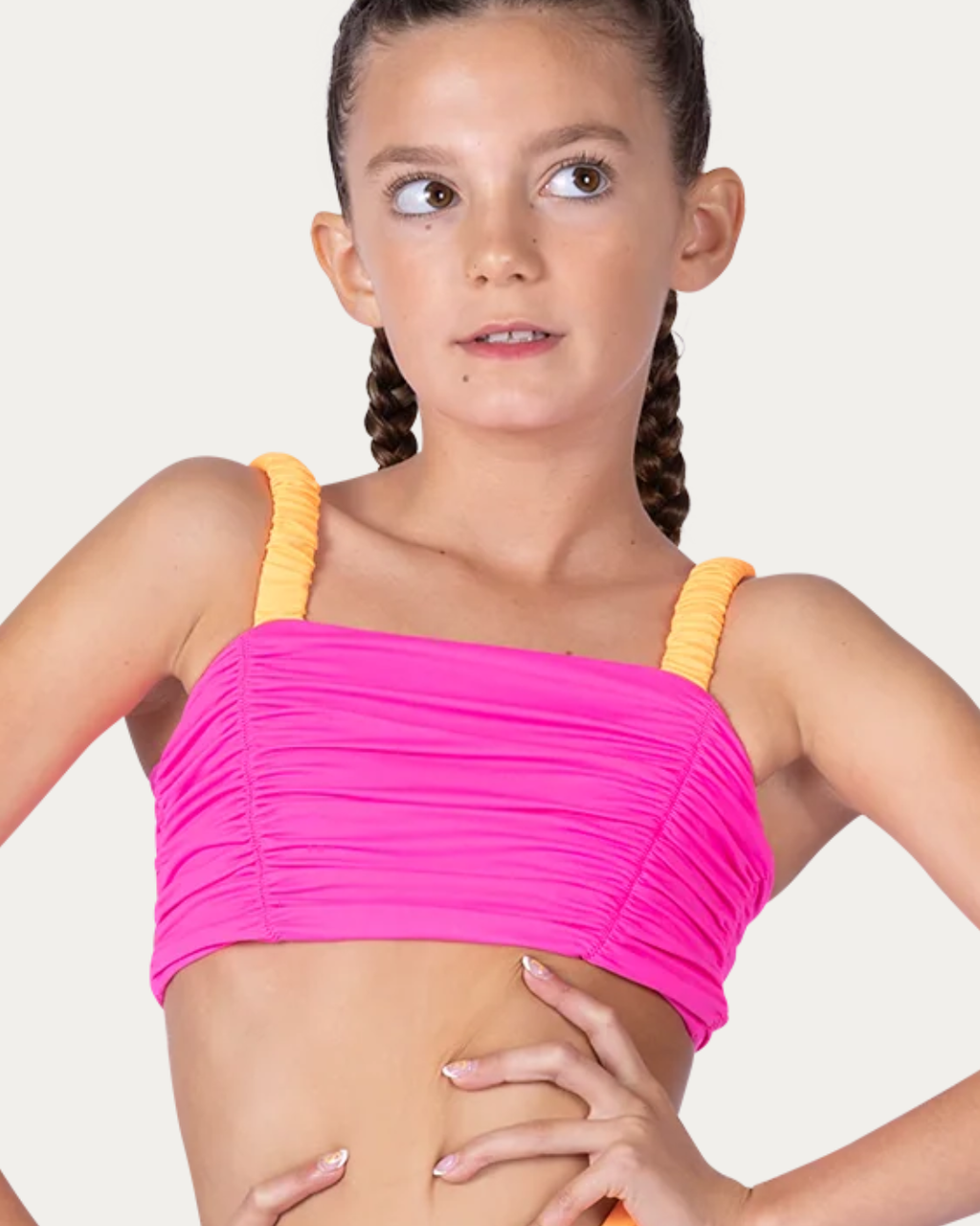 XoDanceCo Sassy Scrunch Top - Sherbert Dream - Backstage Dancewear